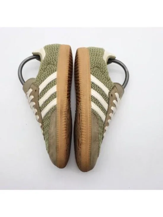 Adidas Samba OG Crochet Knit Pack Orbit Green Women's 6.5 Sneakers Shoes JR9447 - Picture 8 of 11